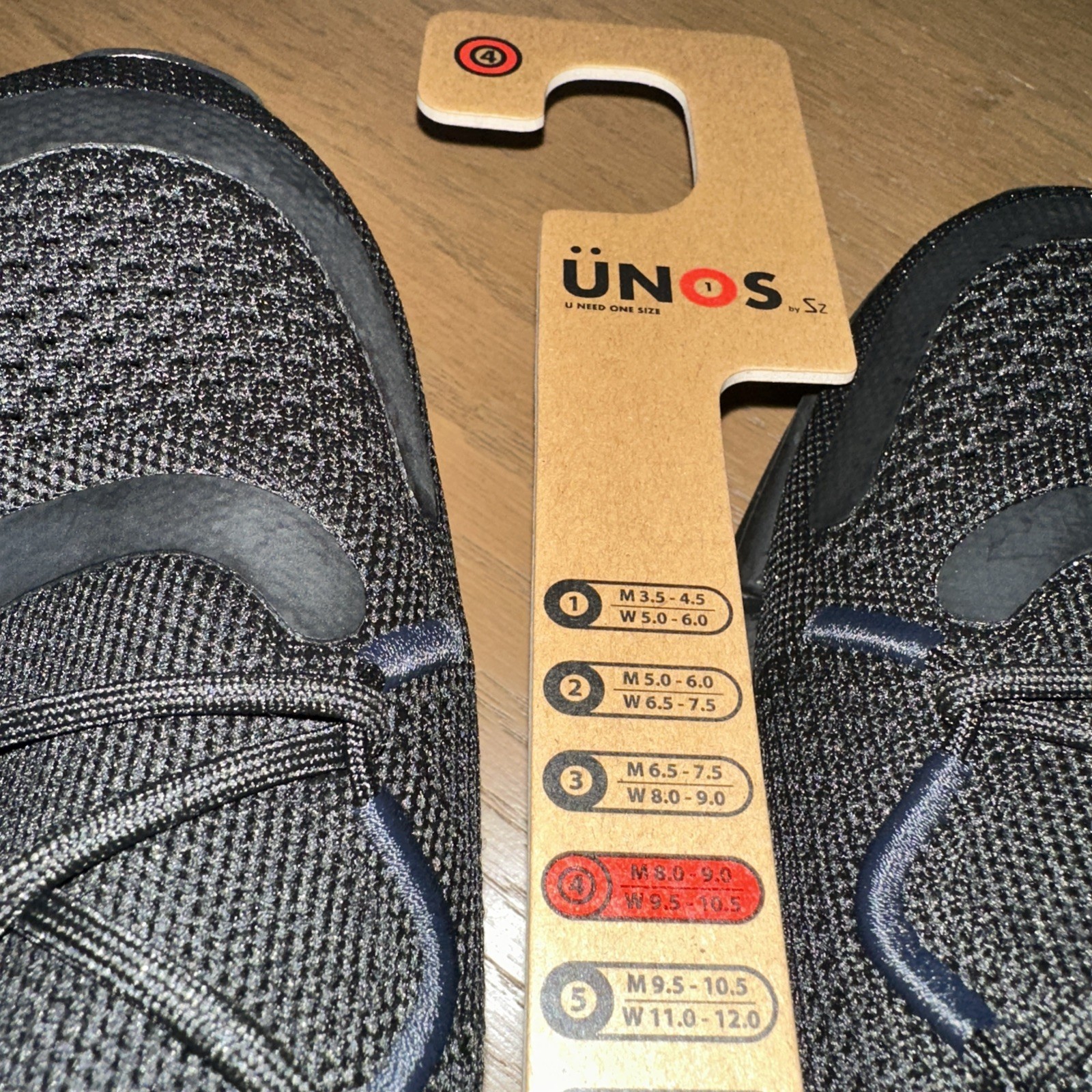UNOS by Sz Nellum Black Stretch Sneakers sz M 8/9 – W 9.5/10.5 – NWT