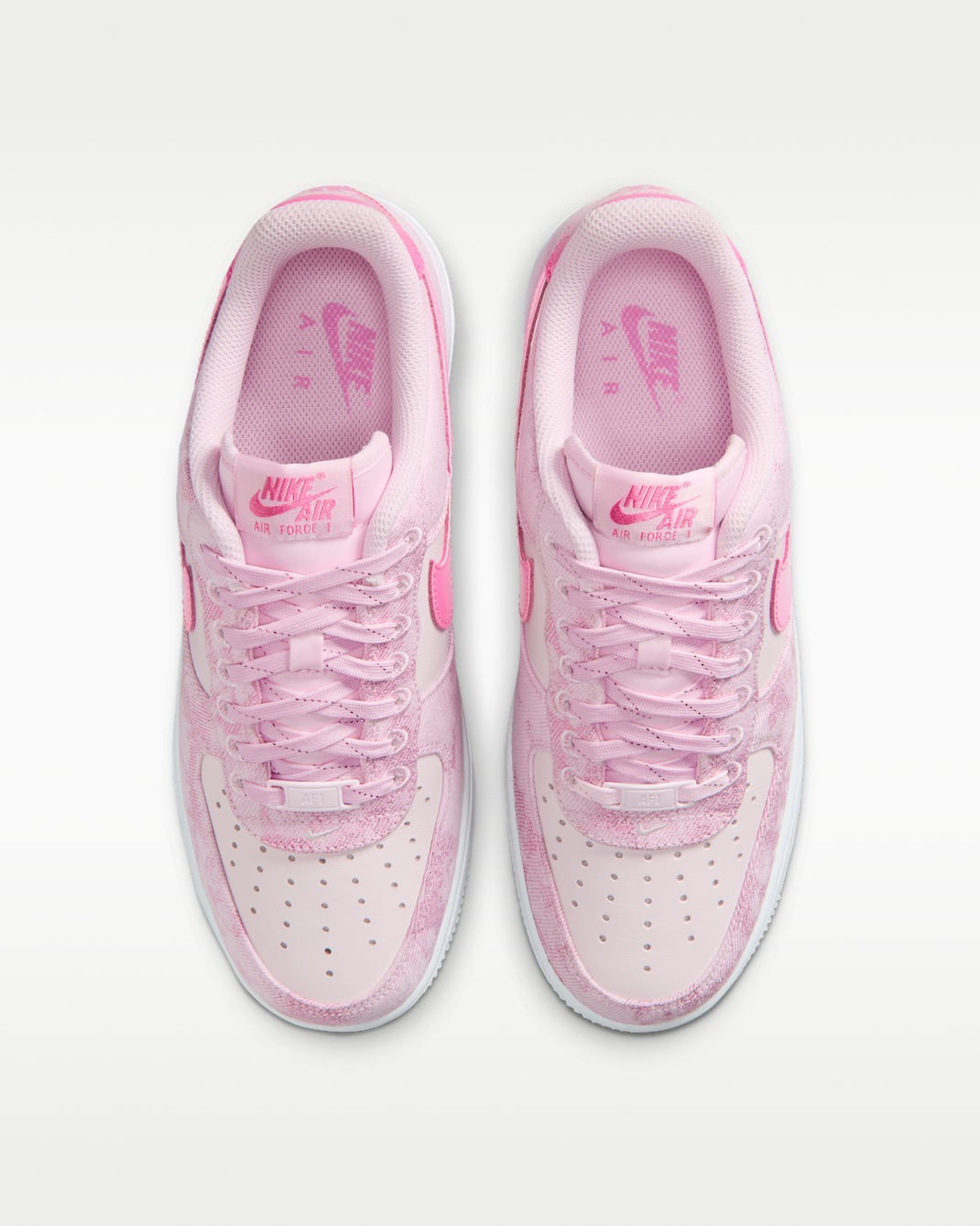 NIKE Women’s Air Force 1 ’07 “Denim” IR1974-663 Pink Foam Pearl Pink White