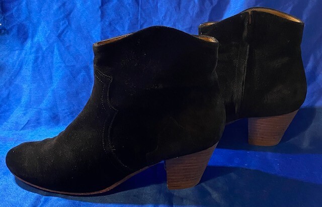 Isabel Marant Etoile Dicker Size 39 Black Suede Women’s Ankle Boots