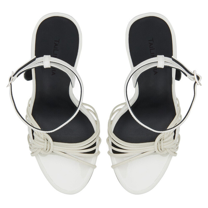 Women High Heel Snakeskin Pattern Serpentine Sandals Dress Shoes Slingback Party