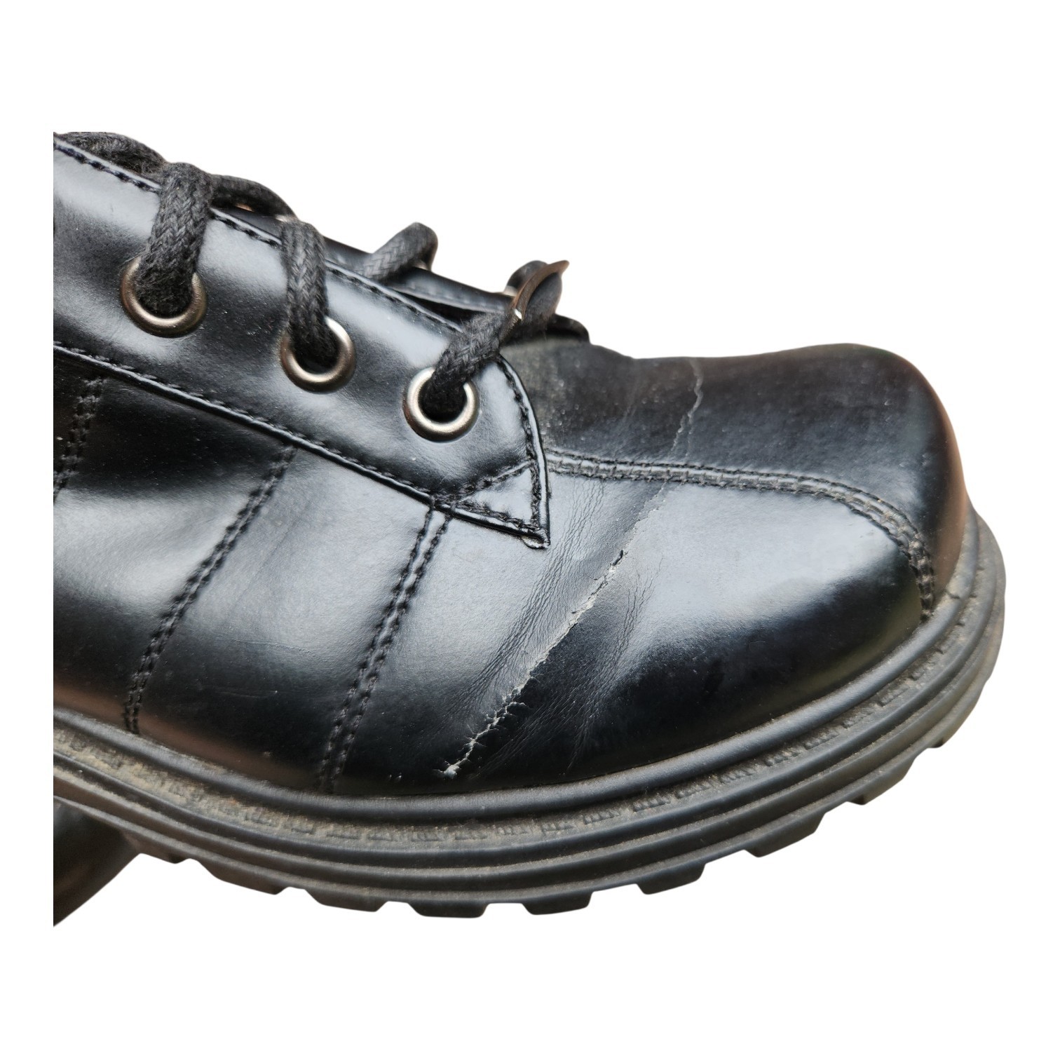 Vintage Unionbay 90s Y2K Black Chunky Platform Oxfords Womens Size 9 Grunge