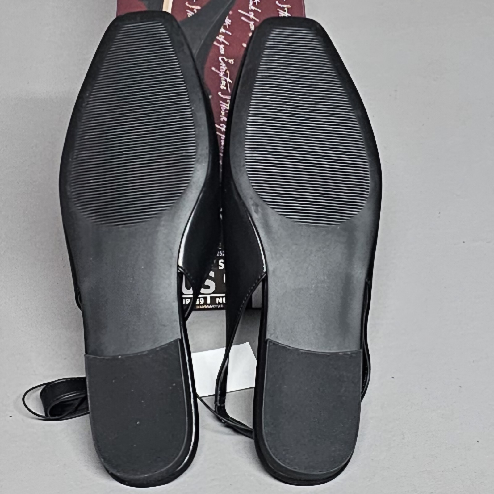 Kensie Felice Slingback Flat Womens 9 Black New