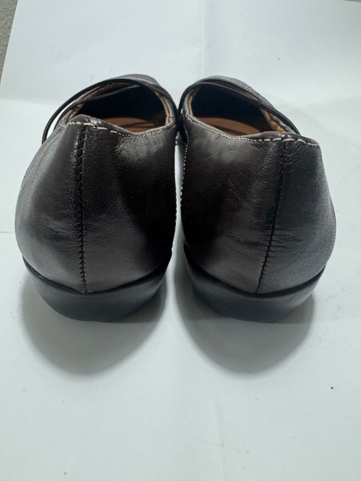 Natural Soul by Naturalizer Women’s Mary Jane Flats Brown Leather Size 7