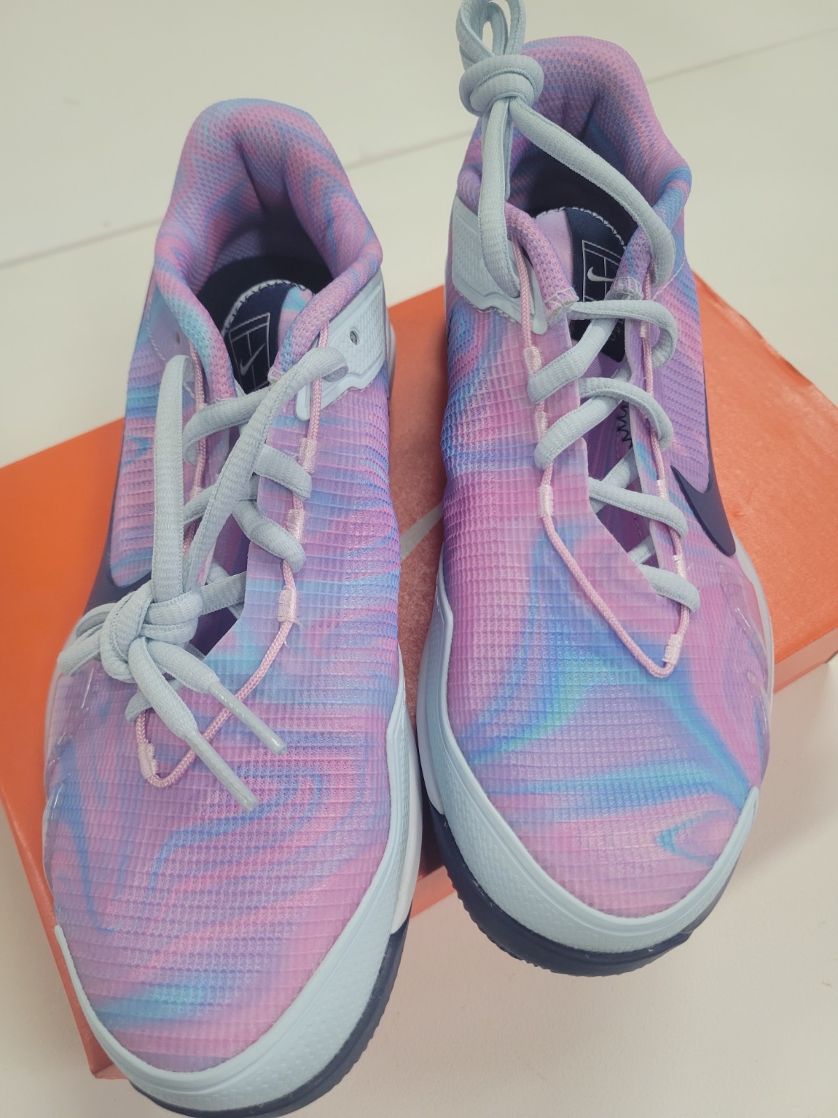 Size 6 – NikeCourt Air Zoom Vapor Pro Pink Foam Glacier Blue W