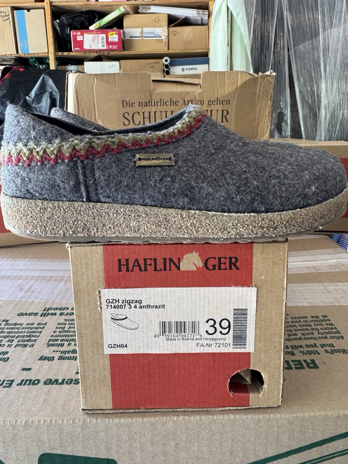 Haflinger GZH ZigZag Women’s US Size 39 Brand New w/Defects (see Description)