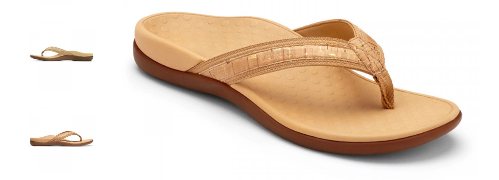 Vionic Tide II Gold Cork Toe Post Sandal Flip Flop Women’s US sizes 5-12 NEW!!!