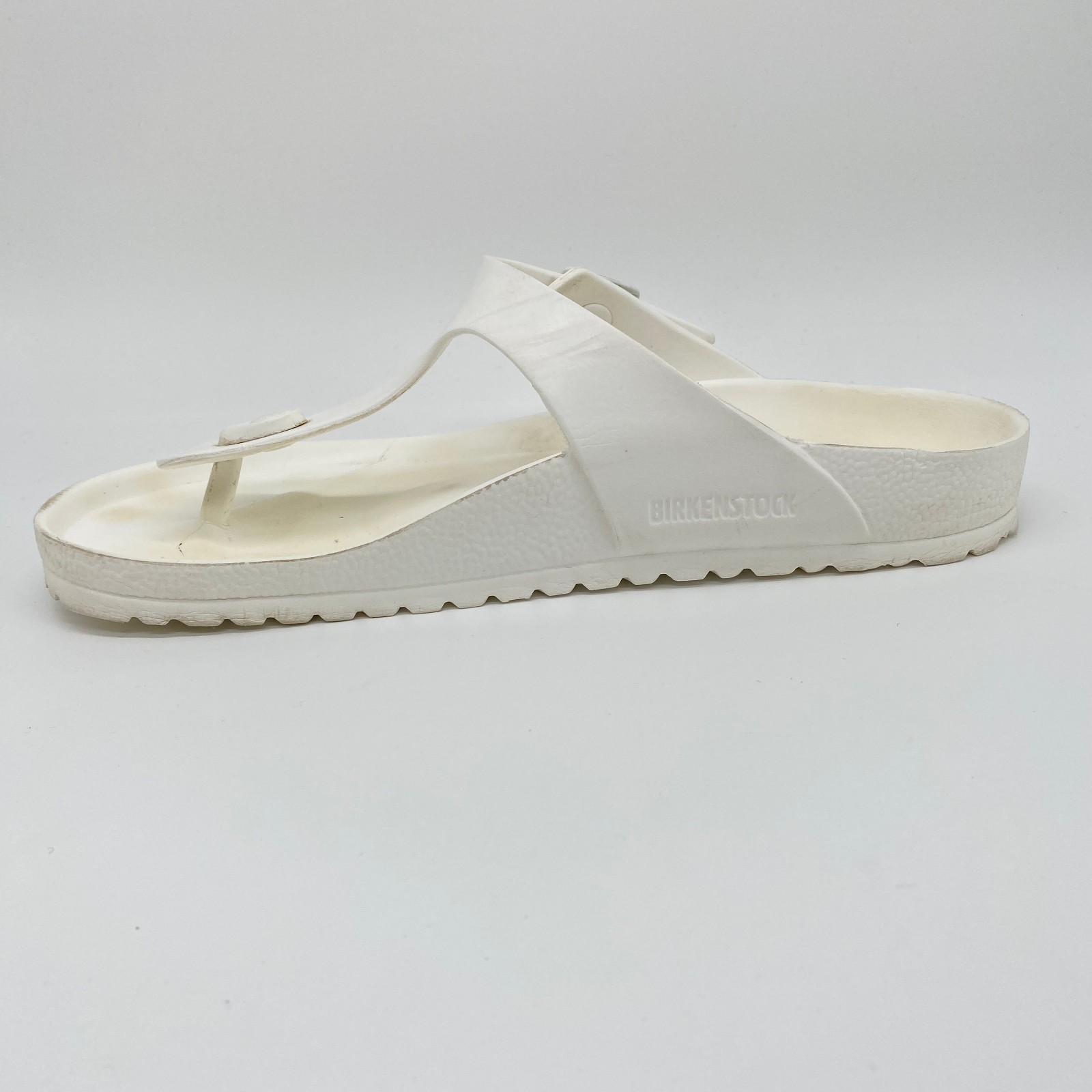 Birkenstock Gizeh EVA Slip On Sandals Women’s 11.5 Men’s 10.5 White Unisex 7067