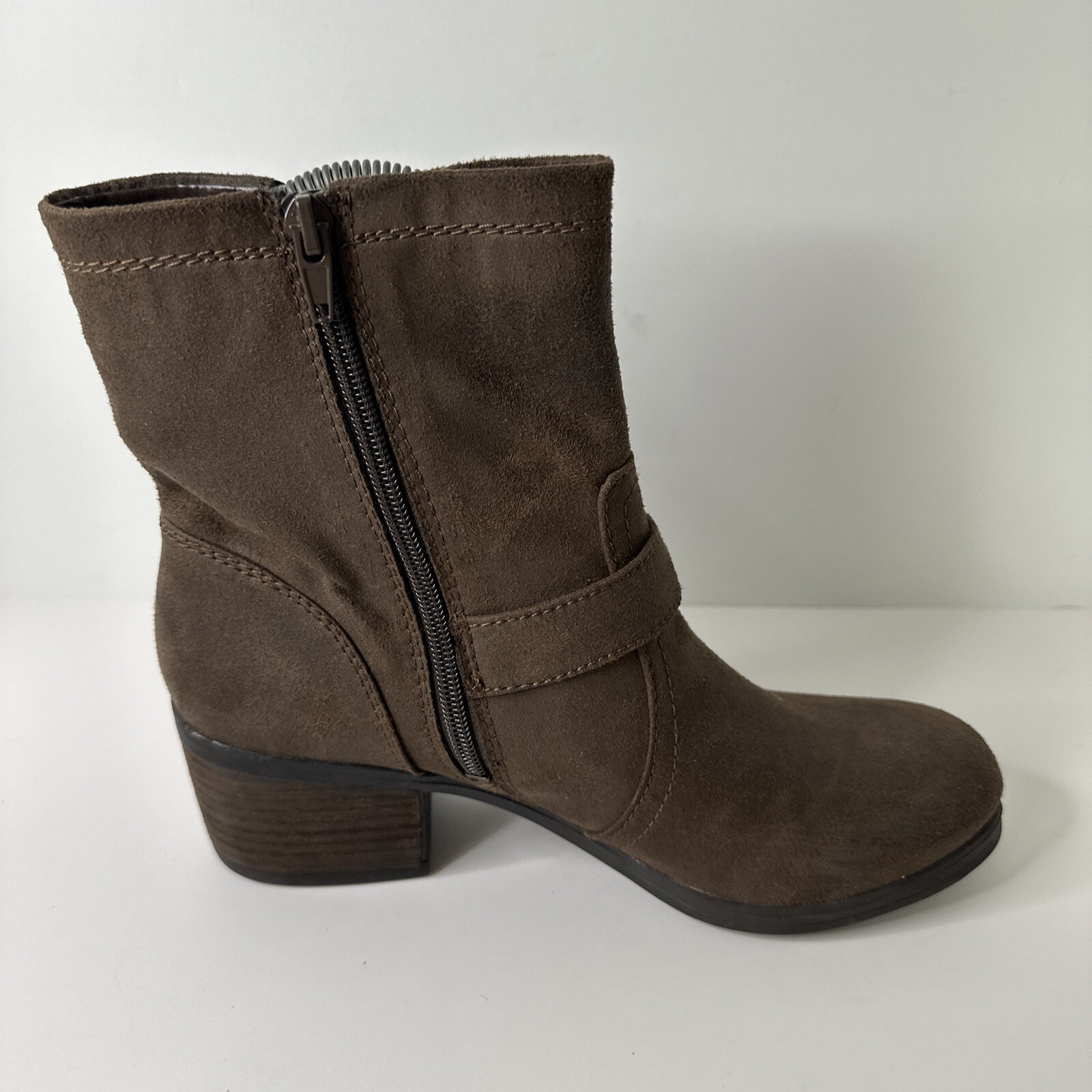 Carlos By Carlos Santana Rolla Bootie Womans Size 8.5 Zip Up/ Buckle Casual Wear