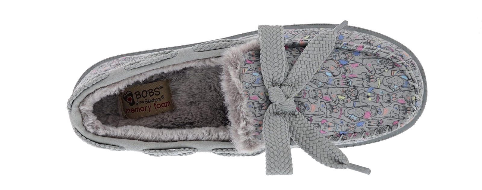 SKECHERS WOMEN’S BOBS TOO COZY- DOODLE PARADE 114797/GYMT SLIP-ON SLIPPERS