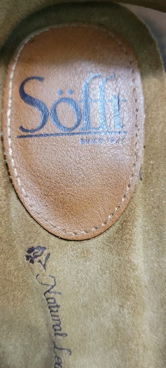 Sofft Verdi II Wedge Leather Comfort Wedge Sandal 6.5M Adjustable Straps (K)