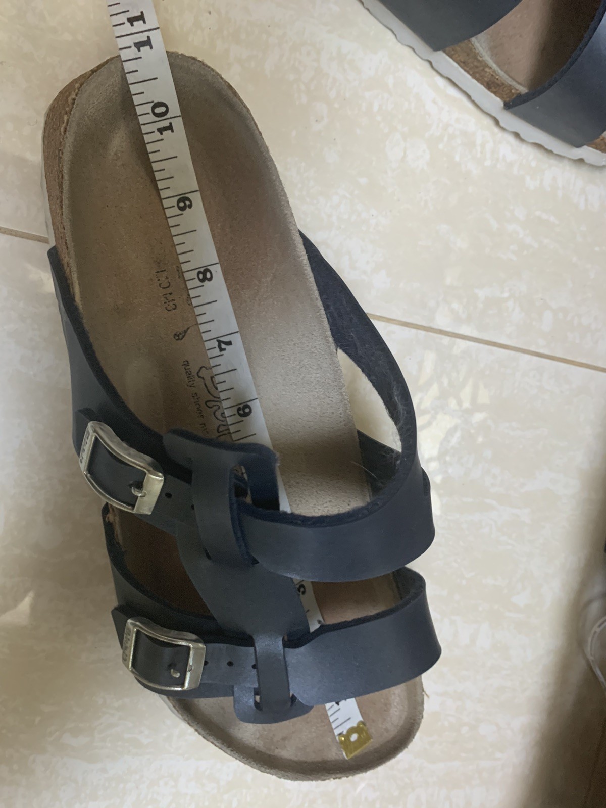 Birkis Birkenstock Sandals Blue Pearl Birko Flor EU 41 US 10/10.5 Women’s