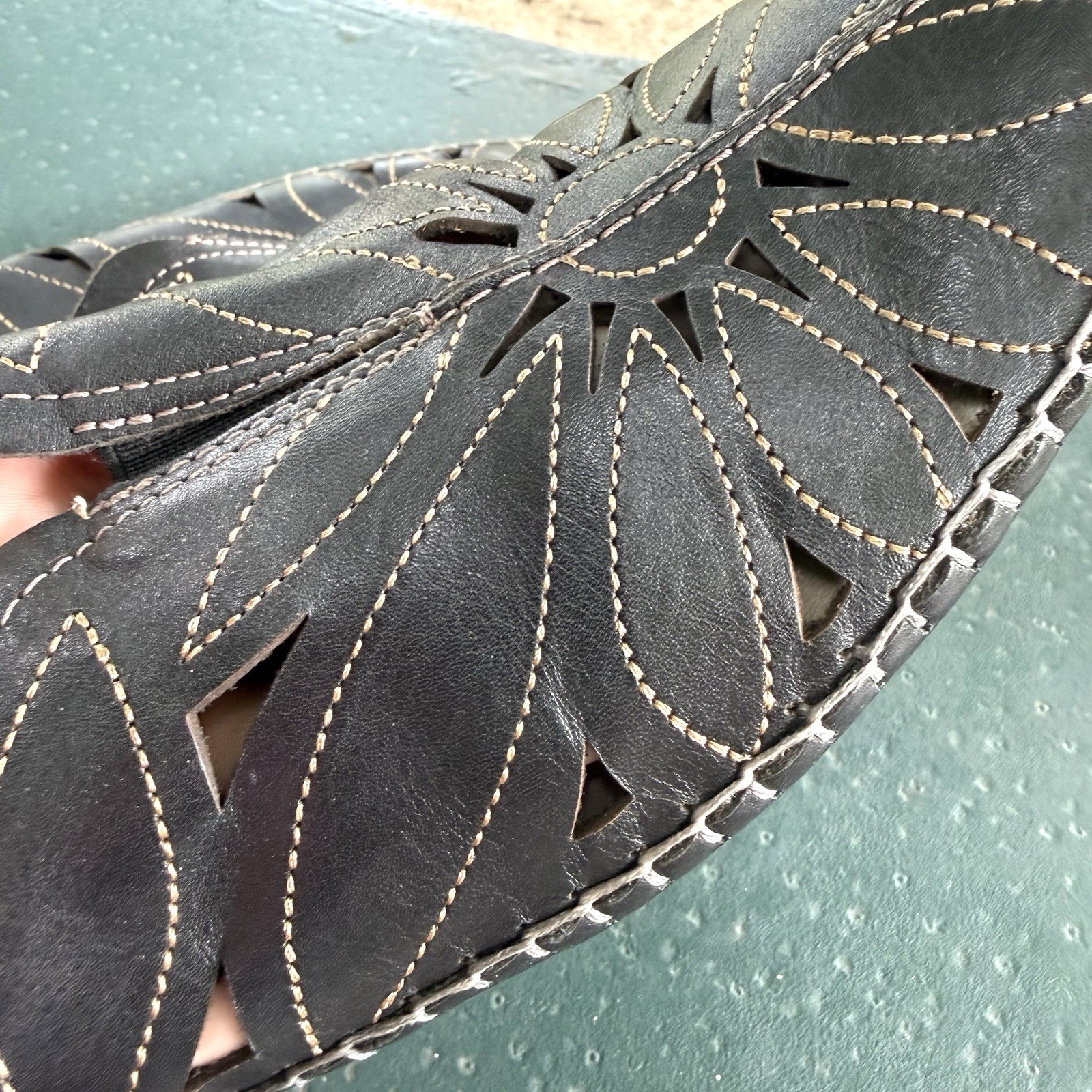 Women’s Pikolinos 100% Calfskin Leather Moccasin Jerez Size 39 /8.5 Black