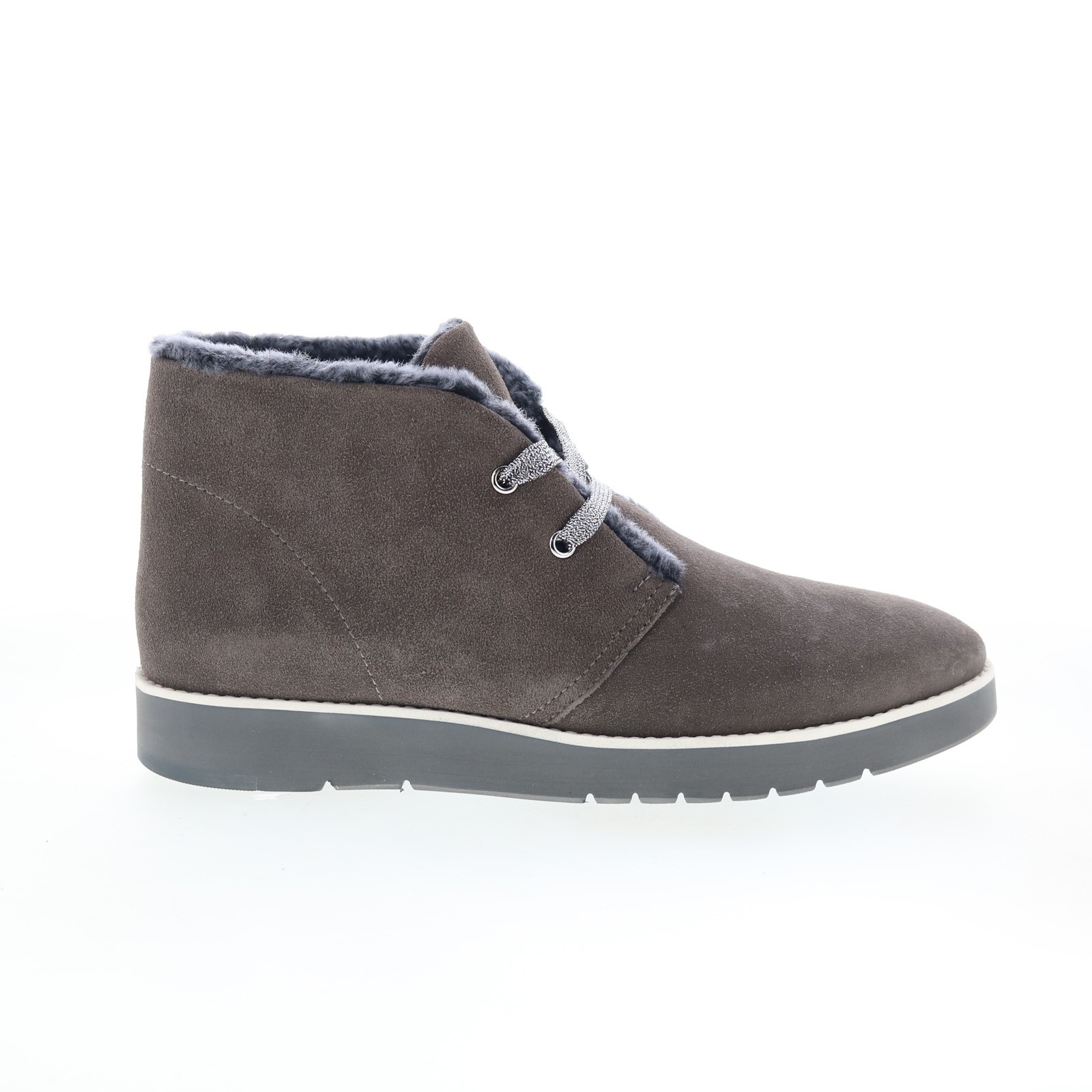 Johnston & Murphy Peyton 78-19748 Womens Gray Suede Chukkas Boots 8.5