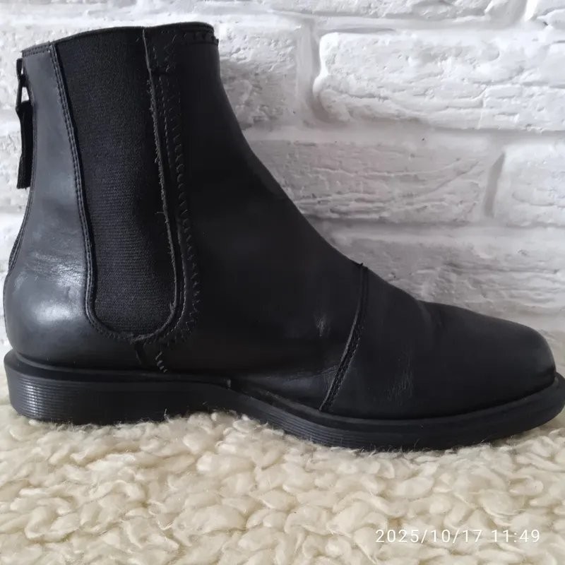 Women Dr Martens boots black leather 38 #3KWW