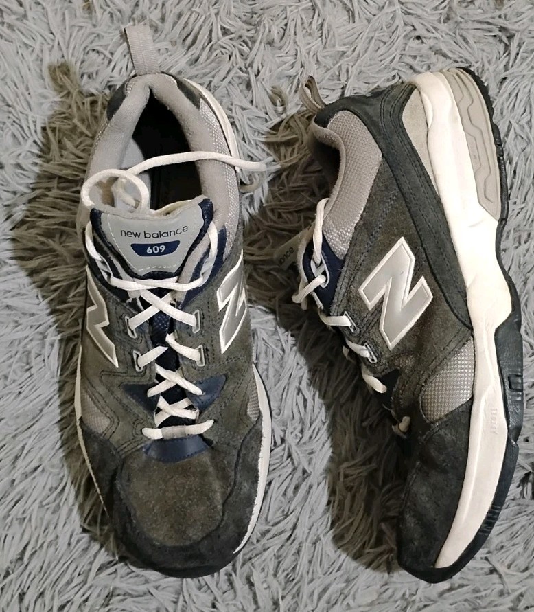 New Balance 609 Mens Size 13 Grey Casual Shoes Sneakers Walking MX609V2N