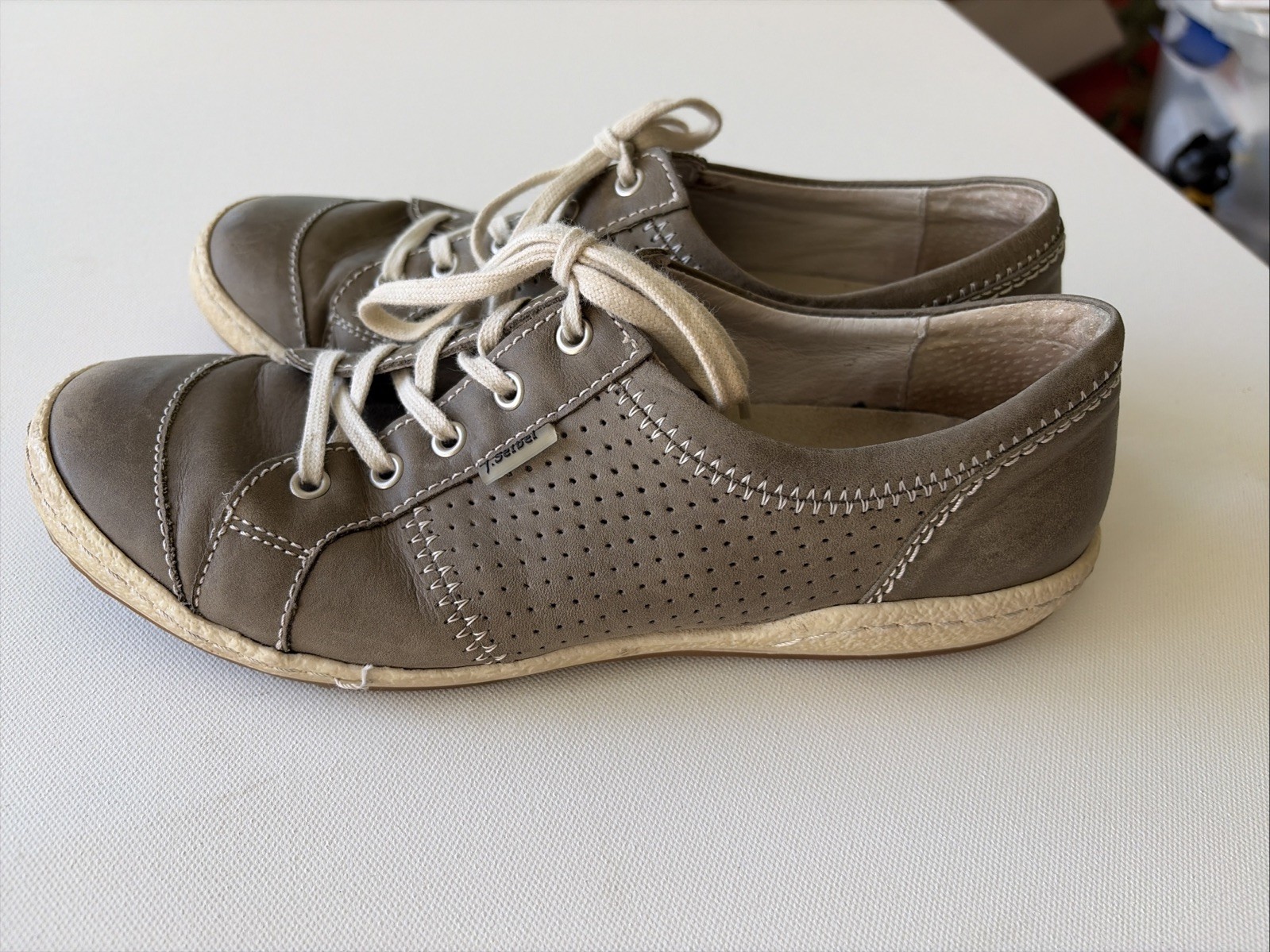 Josef Seibel Women’s Caspian Sneakers Brownish Gray Size EU 39 US 8.5