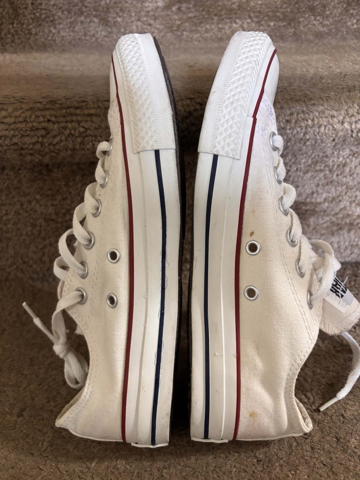 Converse All Star Low Top Lace-Up Sneakers White Unisex Adults Sz 6M 8W Classic