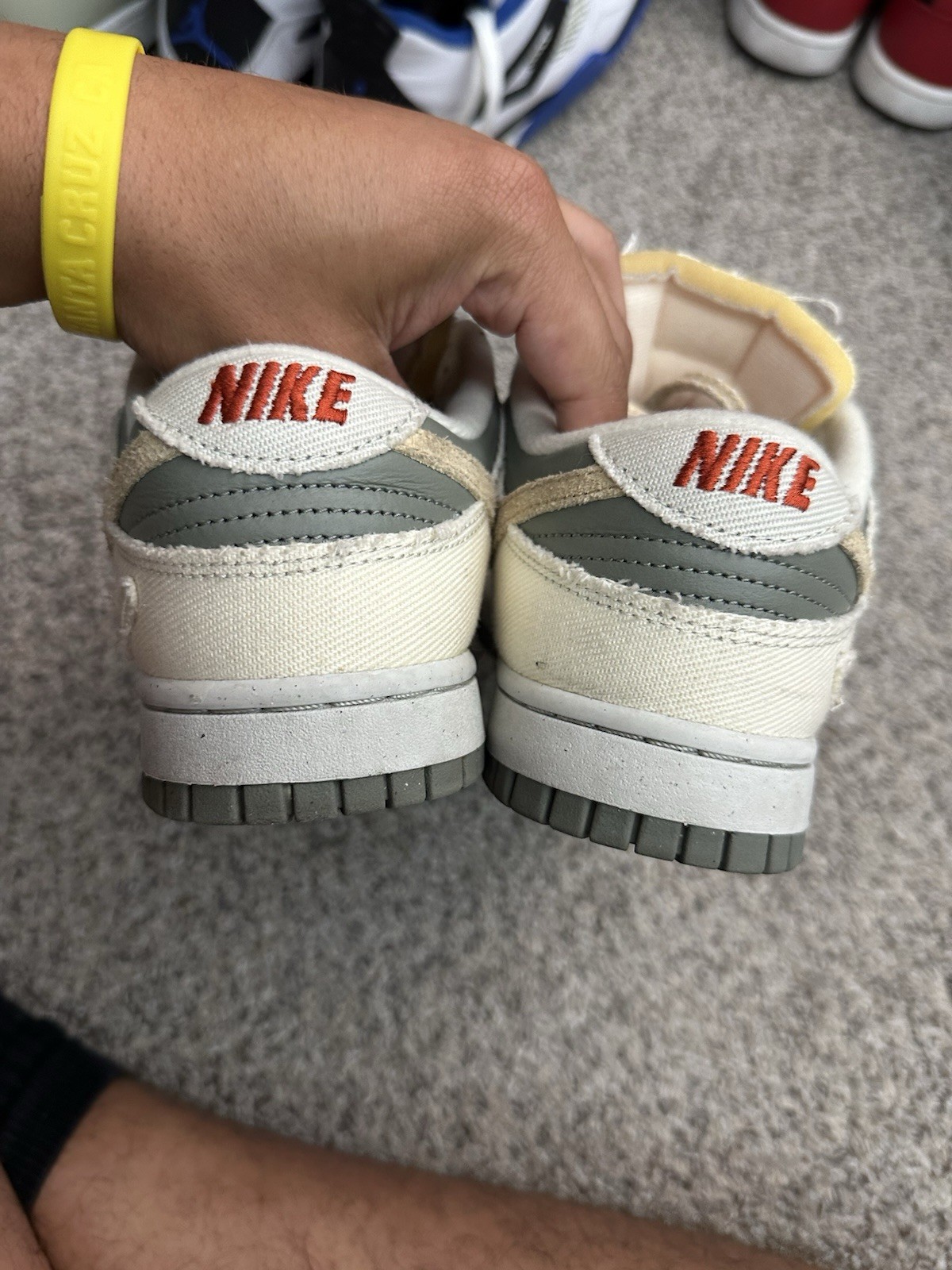 Nike Dunk Low Light Bone Dark Stucco Voodoo Tan Olive Cargo – Size 7.5 Men / 9 W