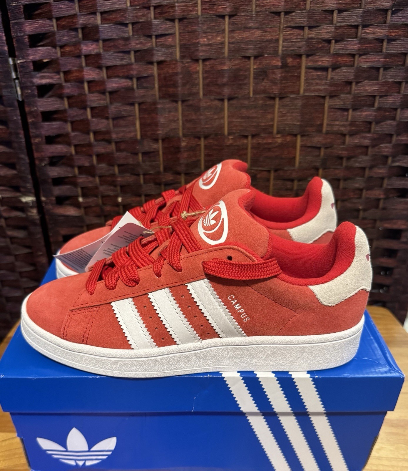 Adidas Campus 00s J Red/White-Women’s Size 8/Youth Size 6.5