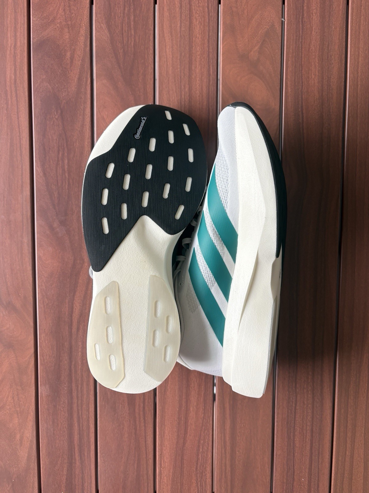 adidas Adizero Evo SL Women’s Lace-Up Low Top Running Sneaker White/Green JS4451