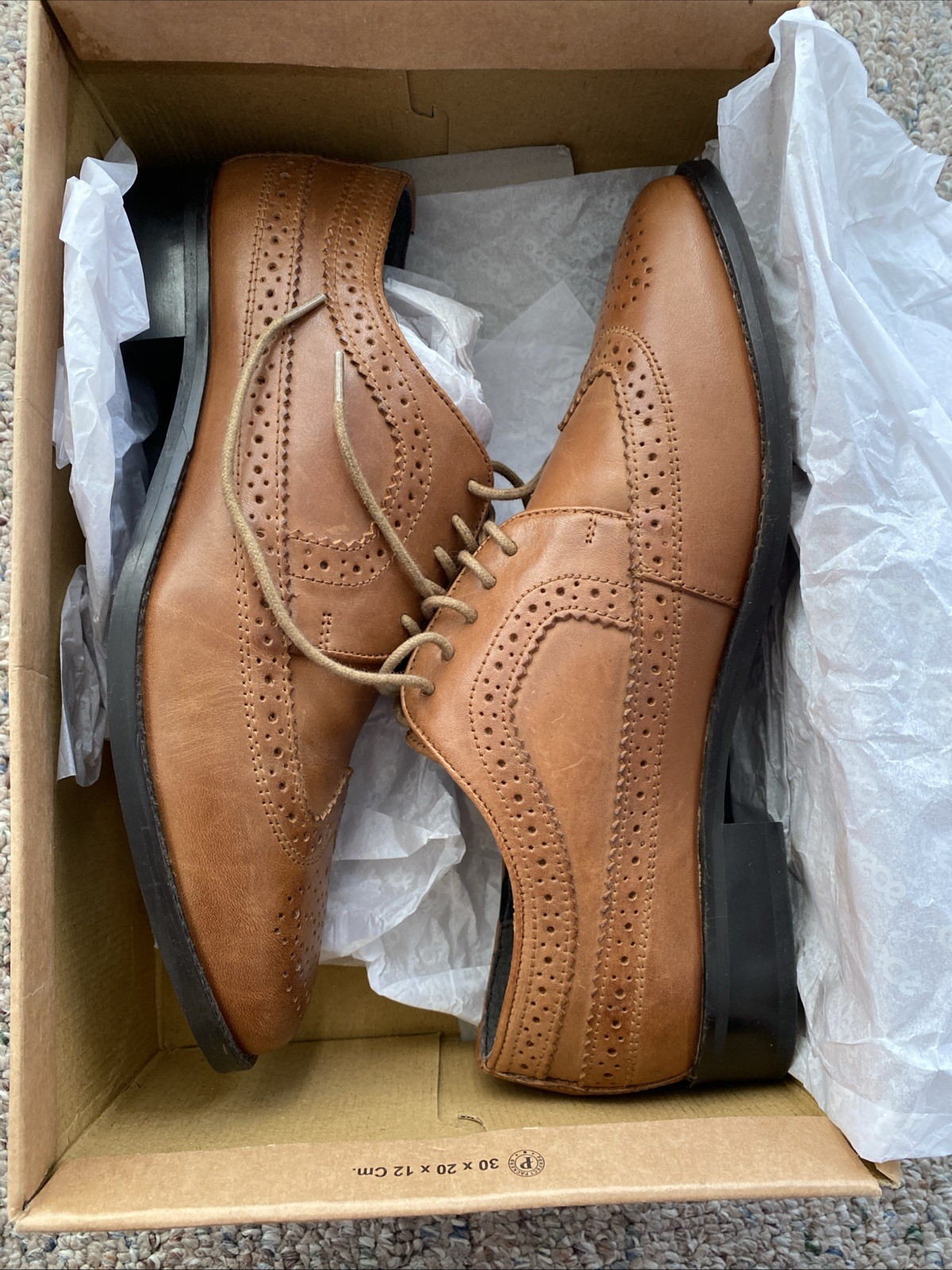 ASOS DESIGN Mai Tai Leather Brogues Size 7 – Used Once
