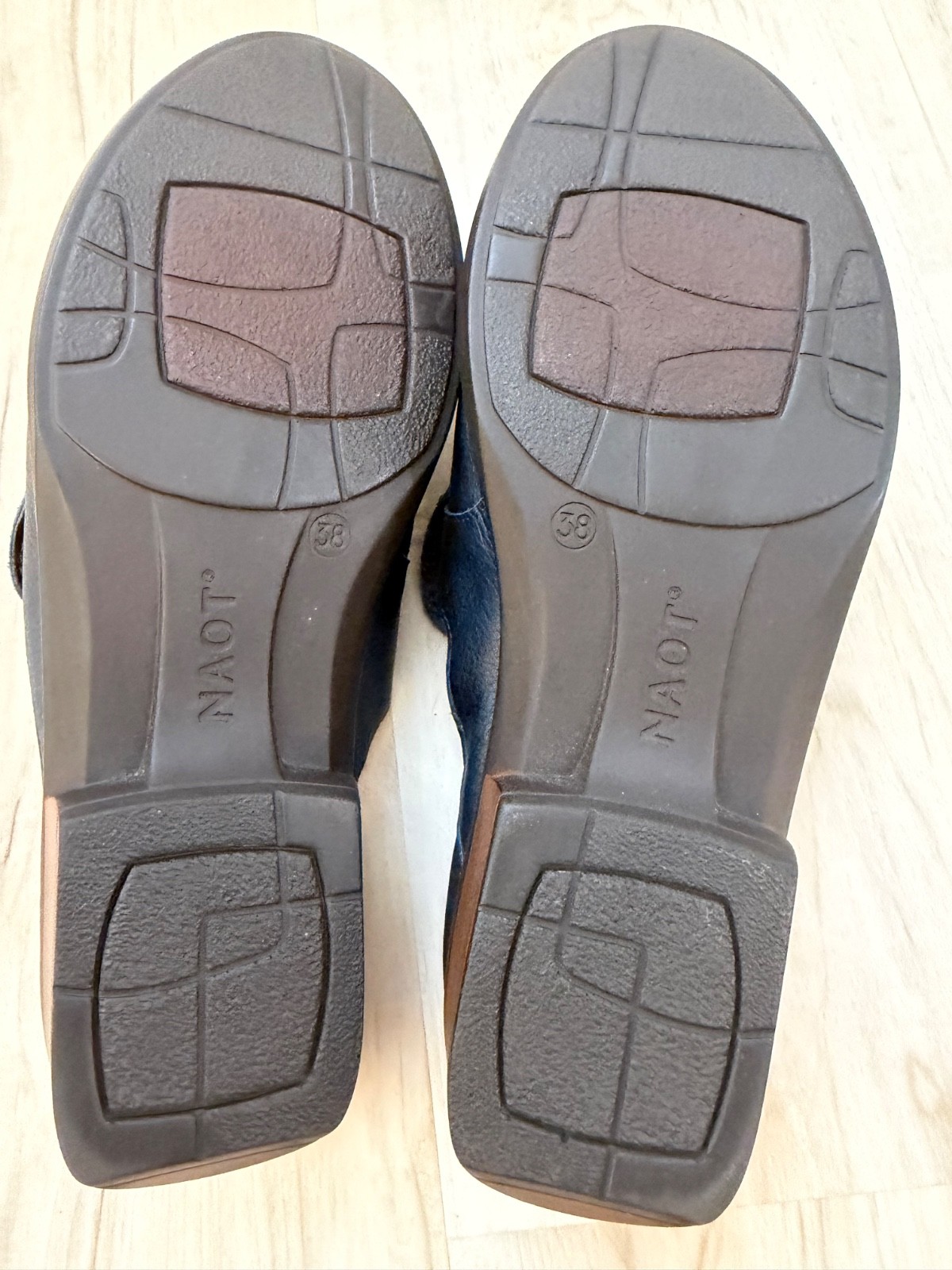 Naot Halny Leather Mules Womens 7/7.5 EU 38 Preppy Blue Horsebit Slip On Comfort