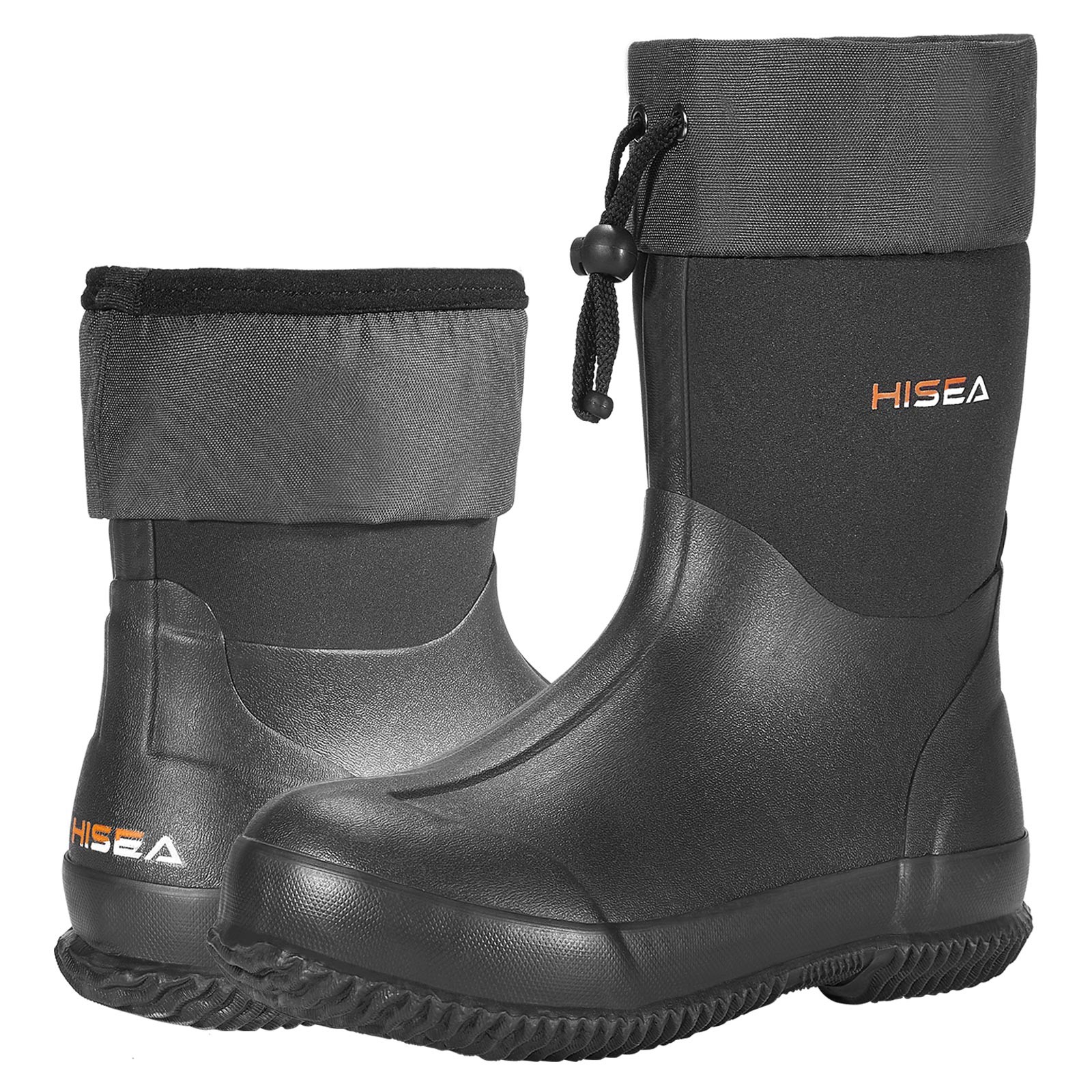 HISEA Women Garden Boots Ankle Neoprene Rubber Muck Mud Chore Working Rain Boots