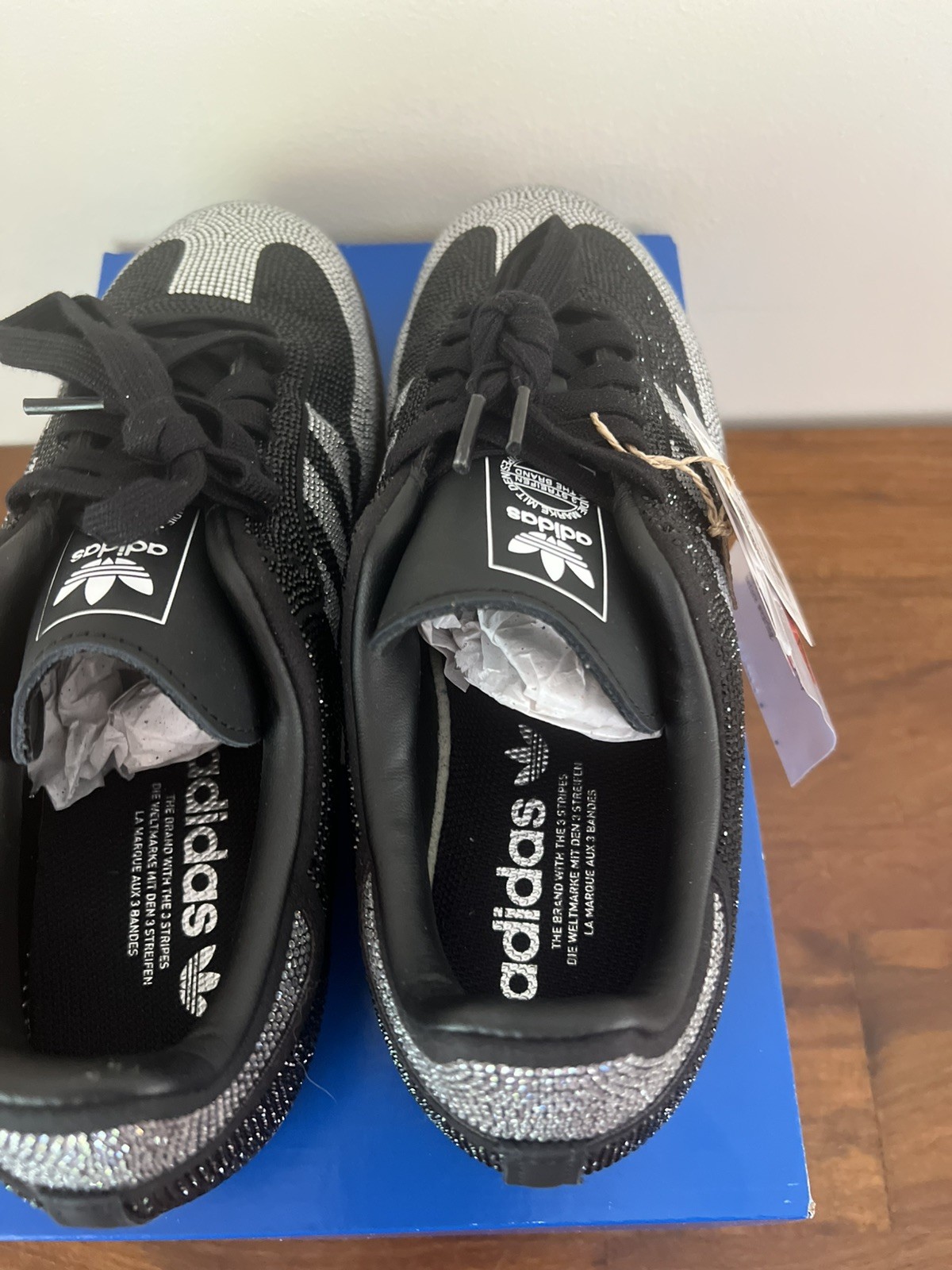 Adidas Samba OG Rhinestone Black & Silver Women’s US Size 7.5 IH 9052 NIB