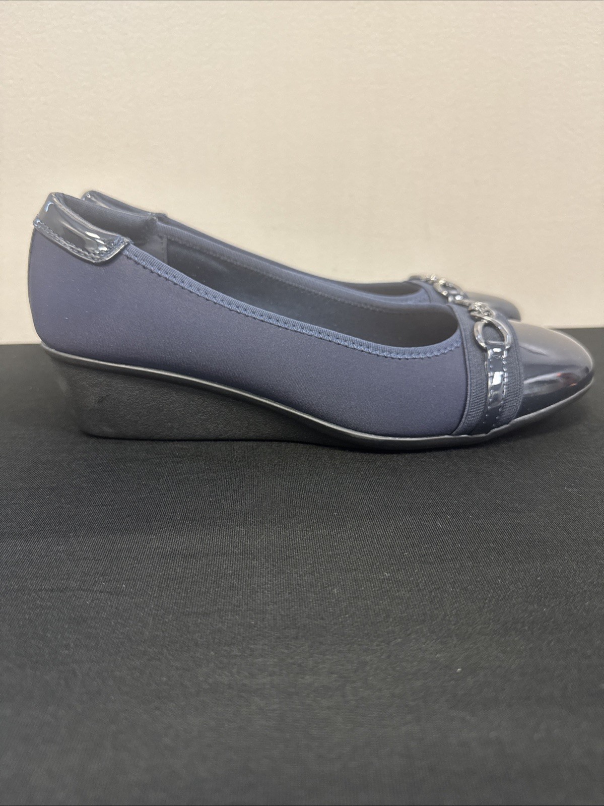 Lauren Blakwell Womens Wedge Shoes Size 9 M Blue