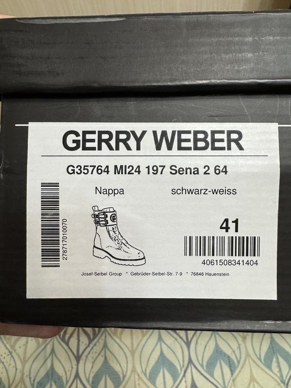 Women Gerry Weber boots black leather 41