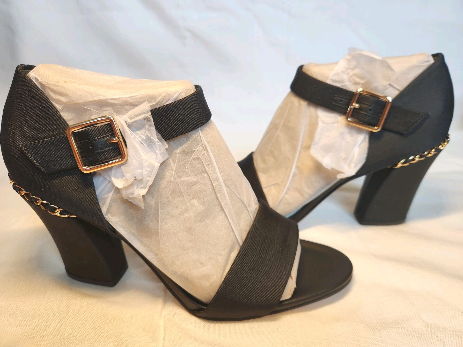 Franco Sarto Ofelia Womens High Heeled Open Dress Sandals Black Size 9.5 Strappy