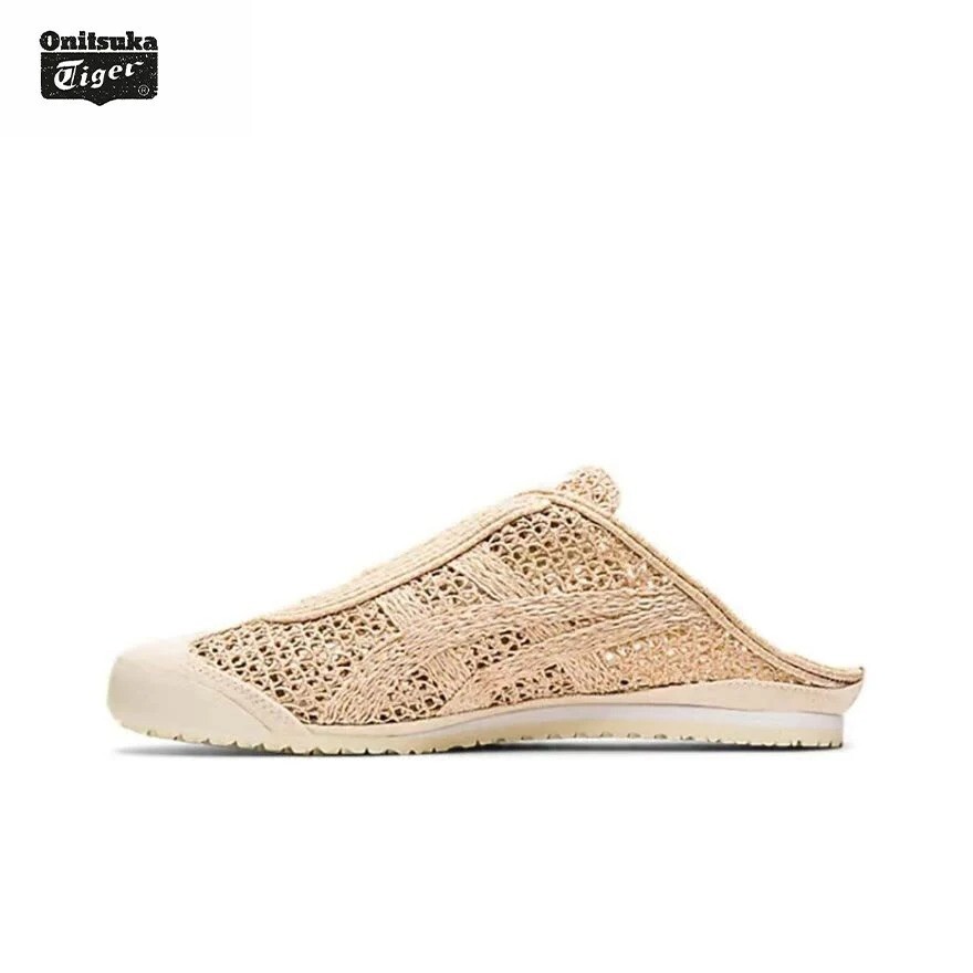 New Onitsuka Tiger MEXICO 66 Sabot Breathable Unisex Semi-slippers CREAM/CREAM