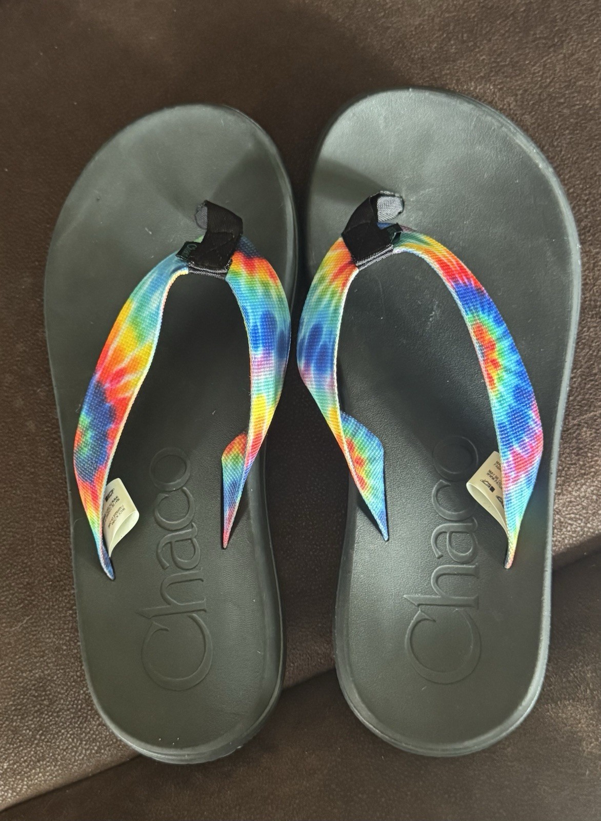 Chaco Chillos Unisex Flip Flop Sandals Tie Dye Comfort US 8