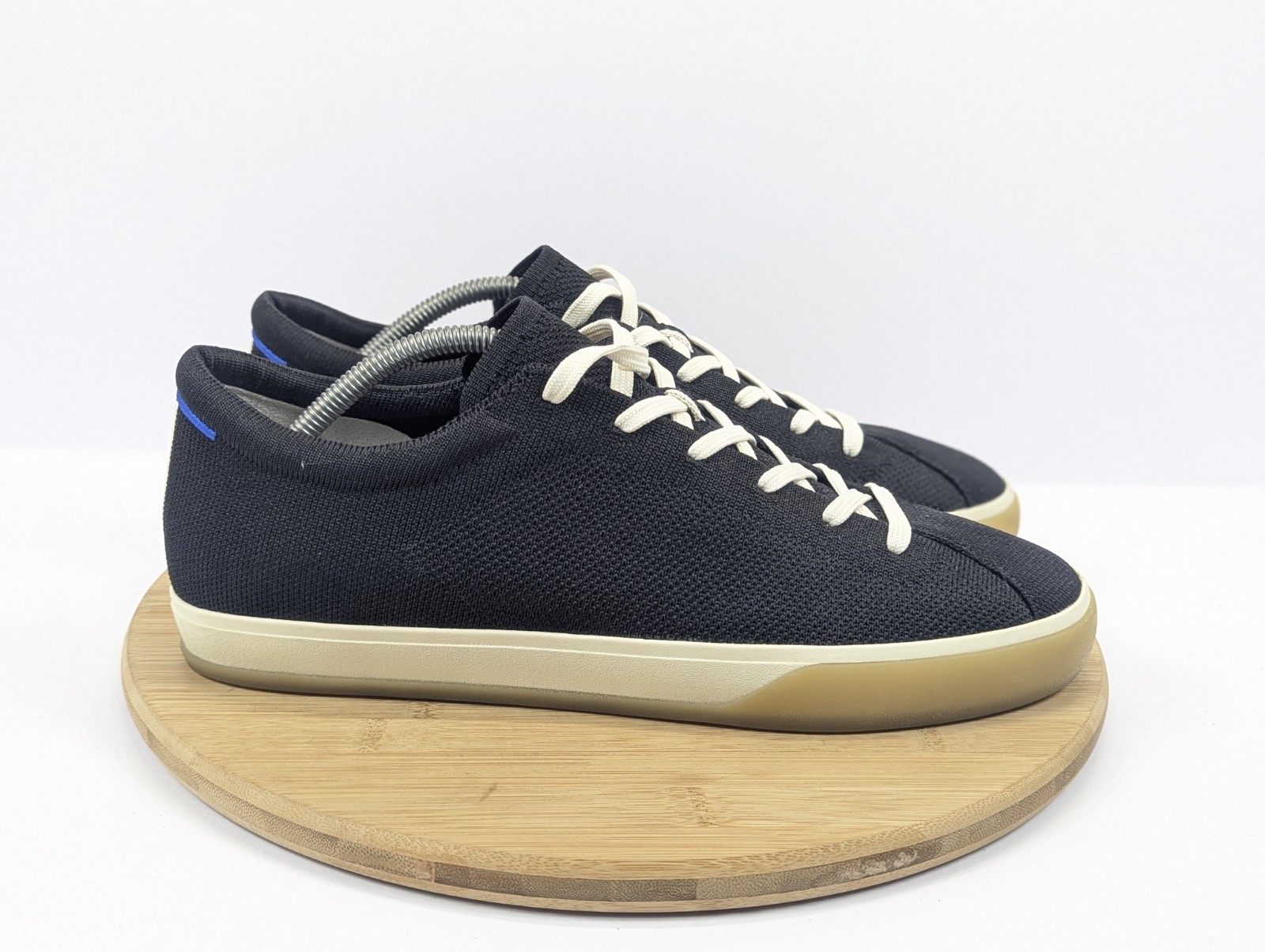 Rothys Shoes Black Gum Knit Low Top Sneakers Womens 12.5 Casual