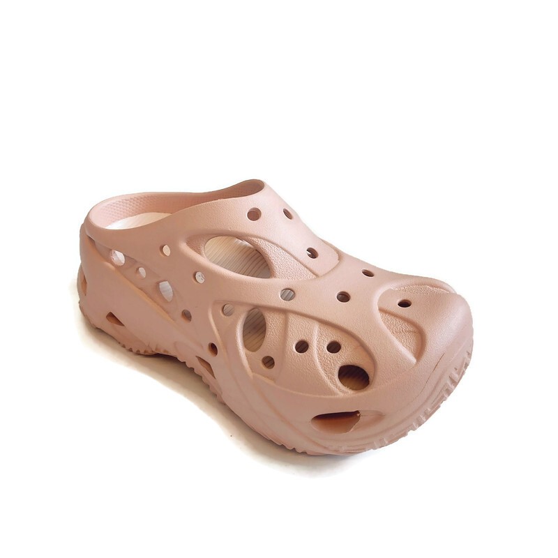 CROCS Caged Clog Womens Size 9 Literide Footbed Pink Caramel Croslite Sandals