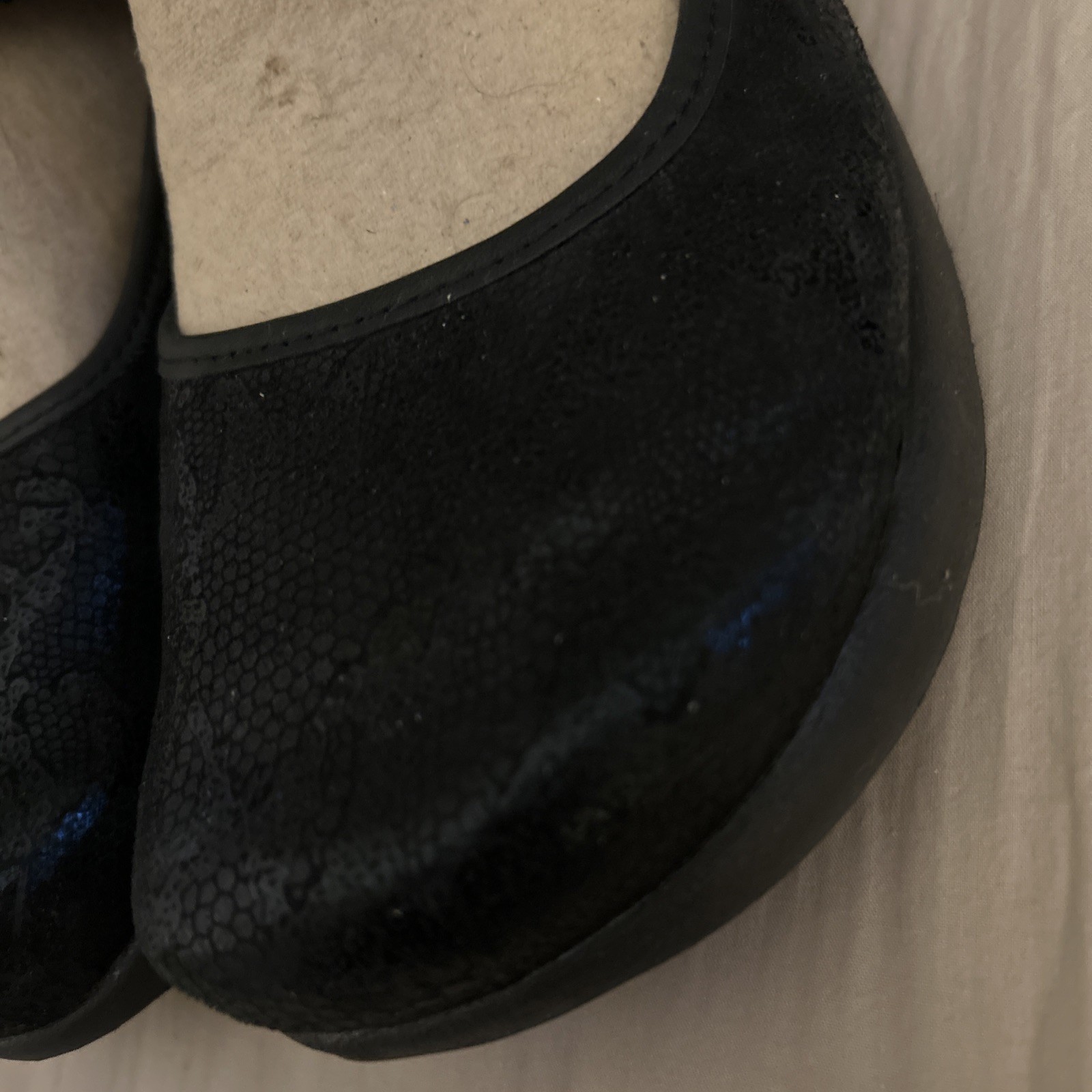 Ladies Kalso Earth Shoe Solar 3 Mary Jane Black Textured Leather US 7.5 B Adj