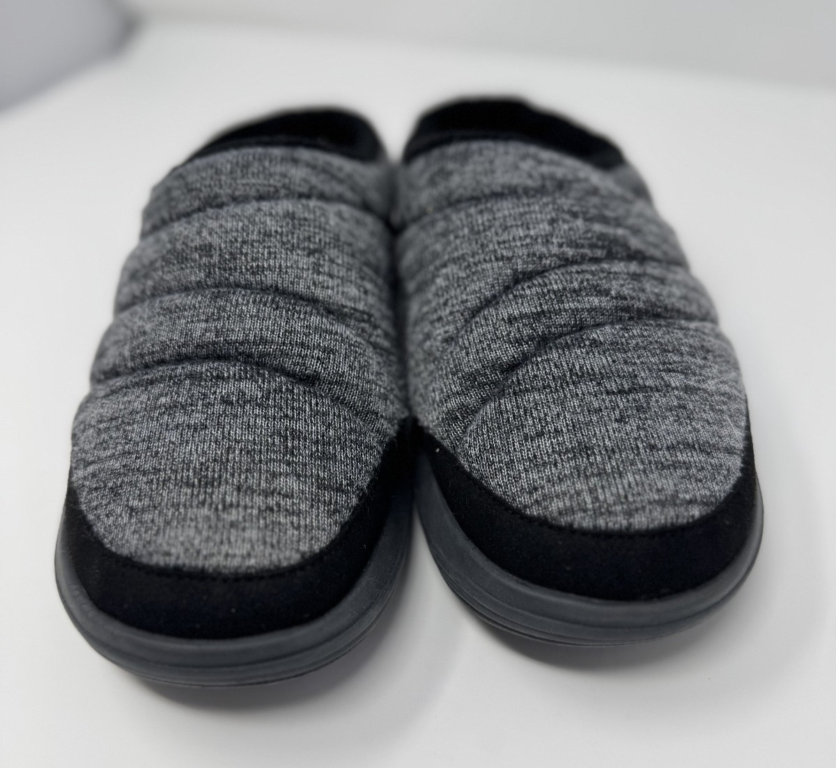Kuru Draft 2 Womens Size 9 Gray Black Walking Comfort Slip-On Mule Slippers