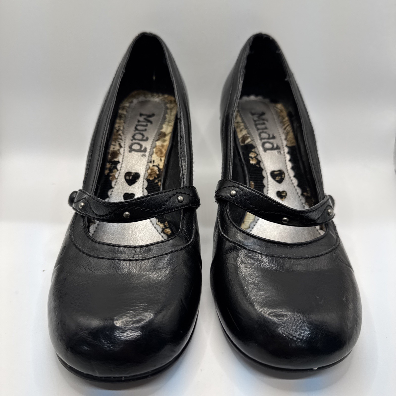 Women’s 8.5 Vintage Y2K 90s 2000s MUDD Black Kitten Heels