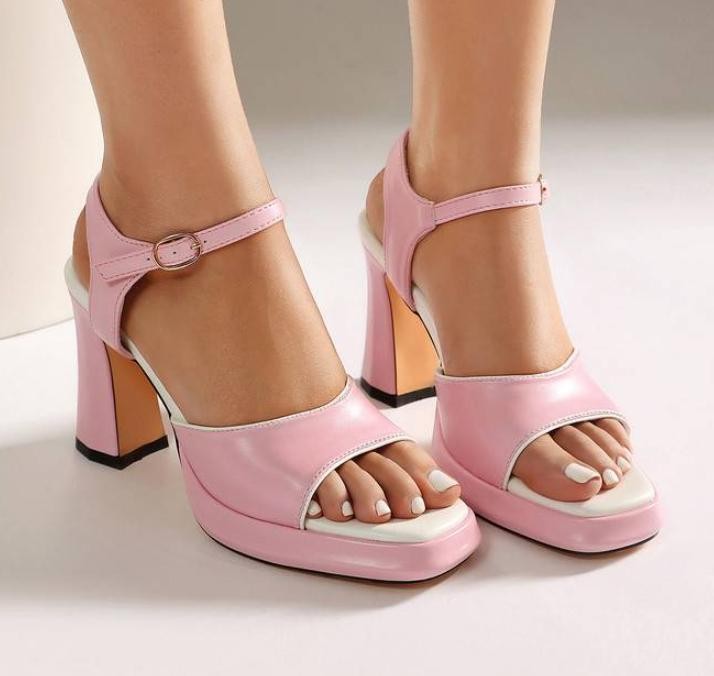 Women’s Ankle Strap High Heels Sandals Dress Casual Party Ladies Outdoor Shoes