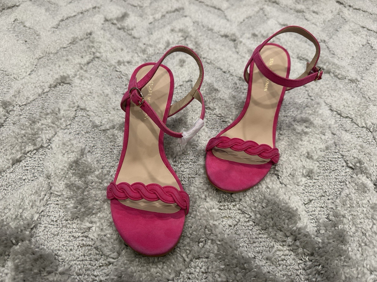 Stuart Weitzman Dancer Twistie Suede Stiletto Heels 6.5 NWOB