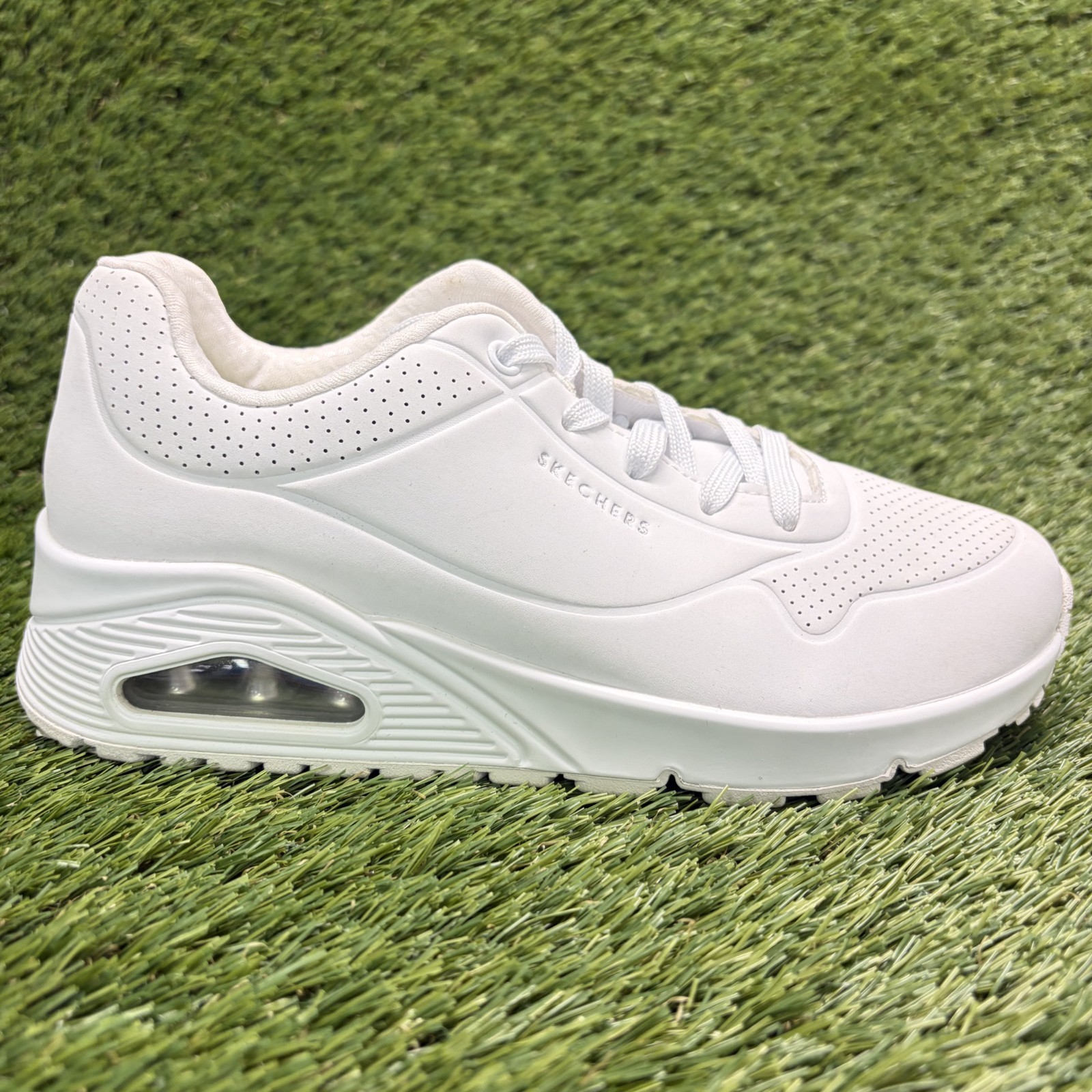 Skechers Uno-Stand on Air Womens Size 7 White Athletic Running Shoes Sneakers