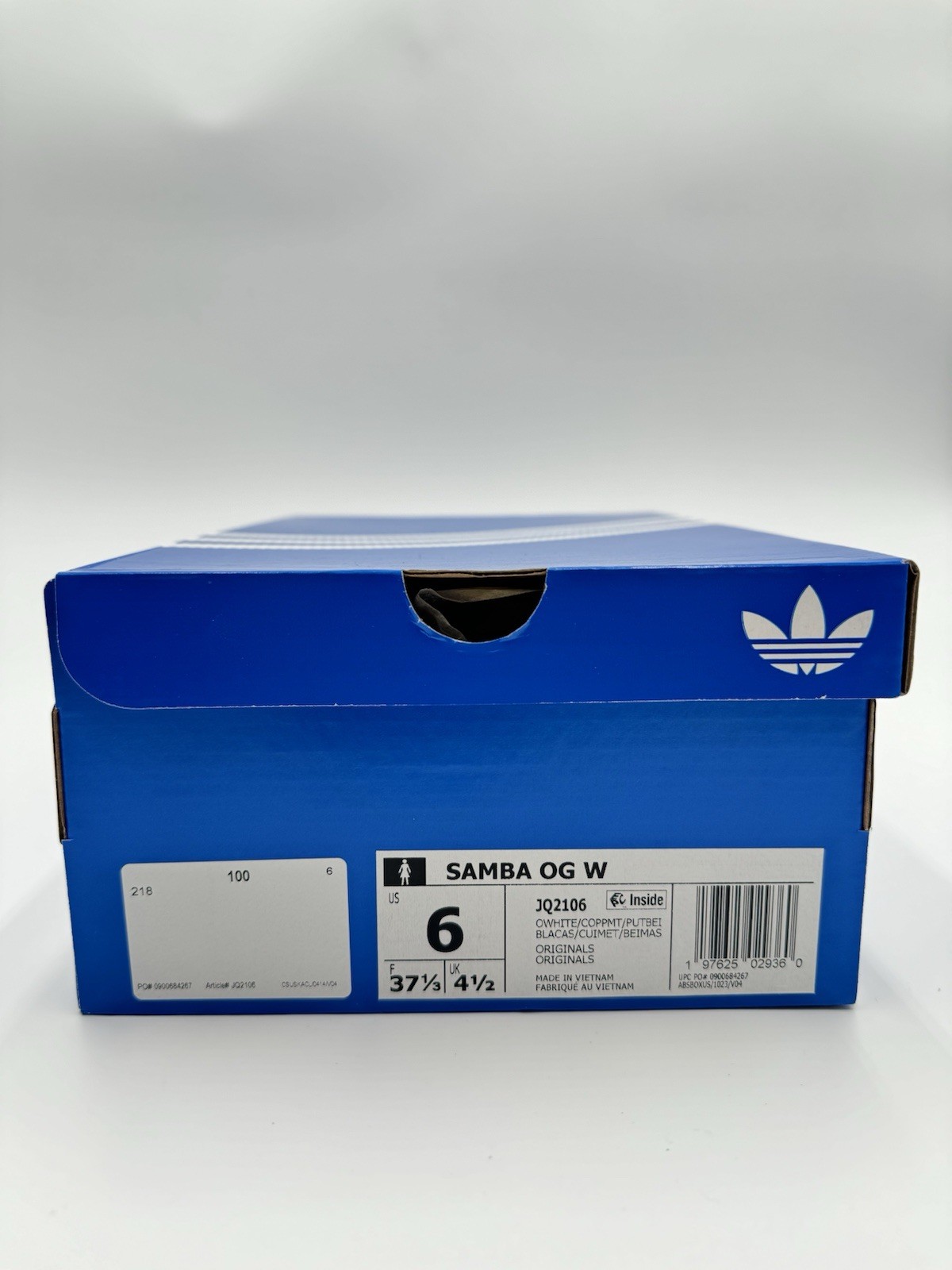 Adidas Women’s Samba OG Size 6 Off White Copper Metallic |JQ2106|