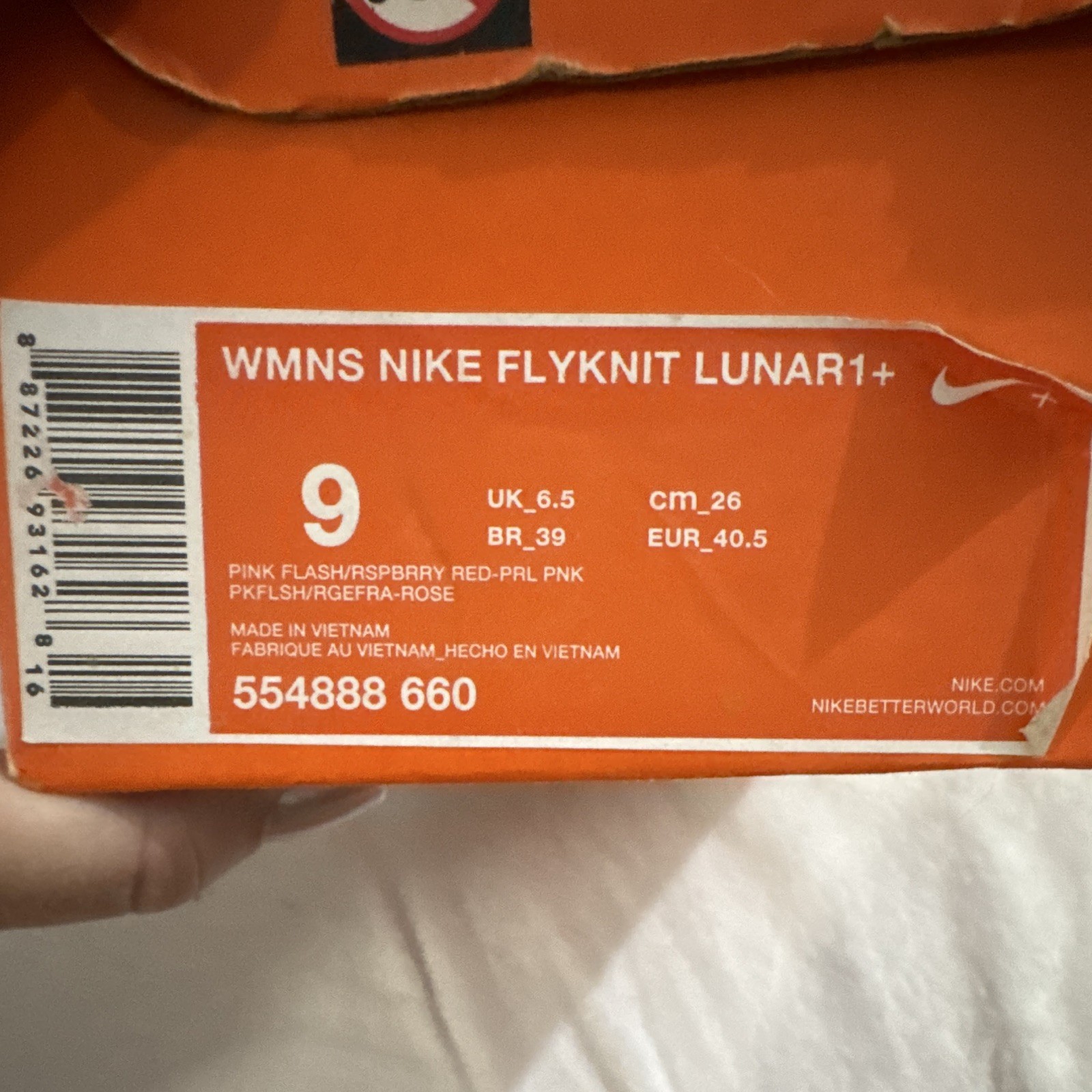 Nike Flyknit Lunar1+ Women’s Low Top Lace-Up Sneaker Pink Flash 554888-660