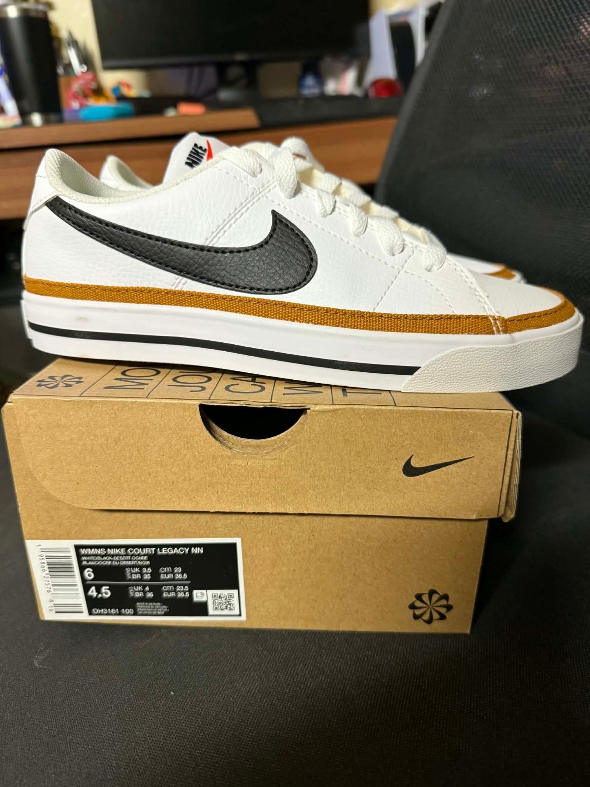 Nike Court Legacy Next Nature White Desert Ochre – Size 5.5 6 7 7.5 8 8.5 10