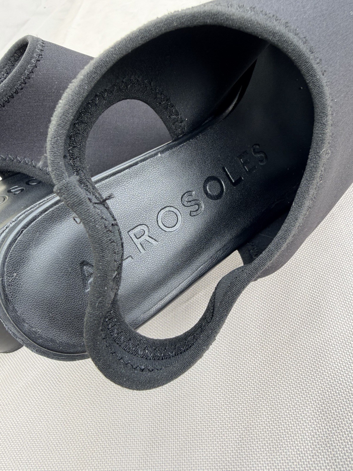 *Aerosoles Nuri Wedges Black Sz 9.5 M Textile Upper
