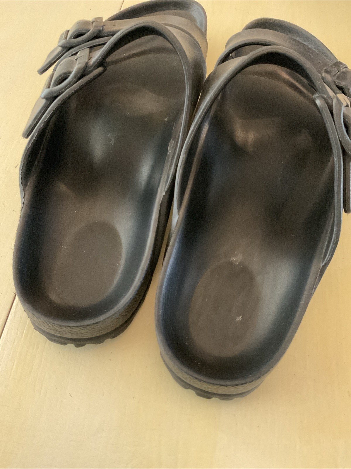 S3 Birkenstock Sandals Womens 41 (10 US) Black Rubber Arizona Essential EVA