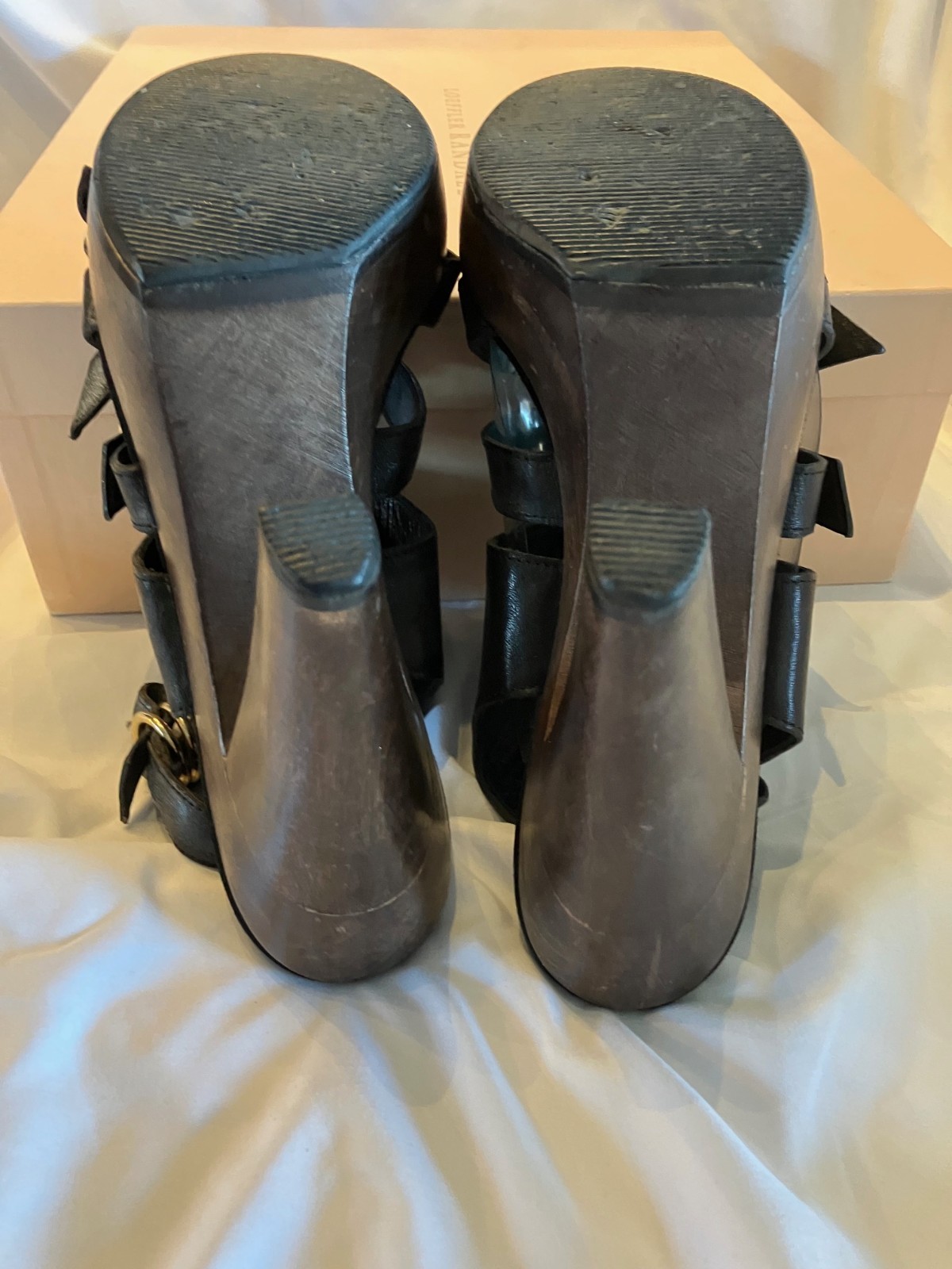 LOEFFLER RANDALL High Heel Shoes Size 7 B Black (Also Available in Natural) Box