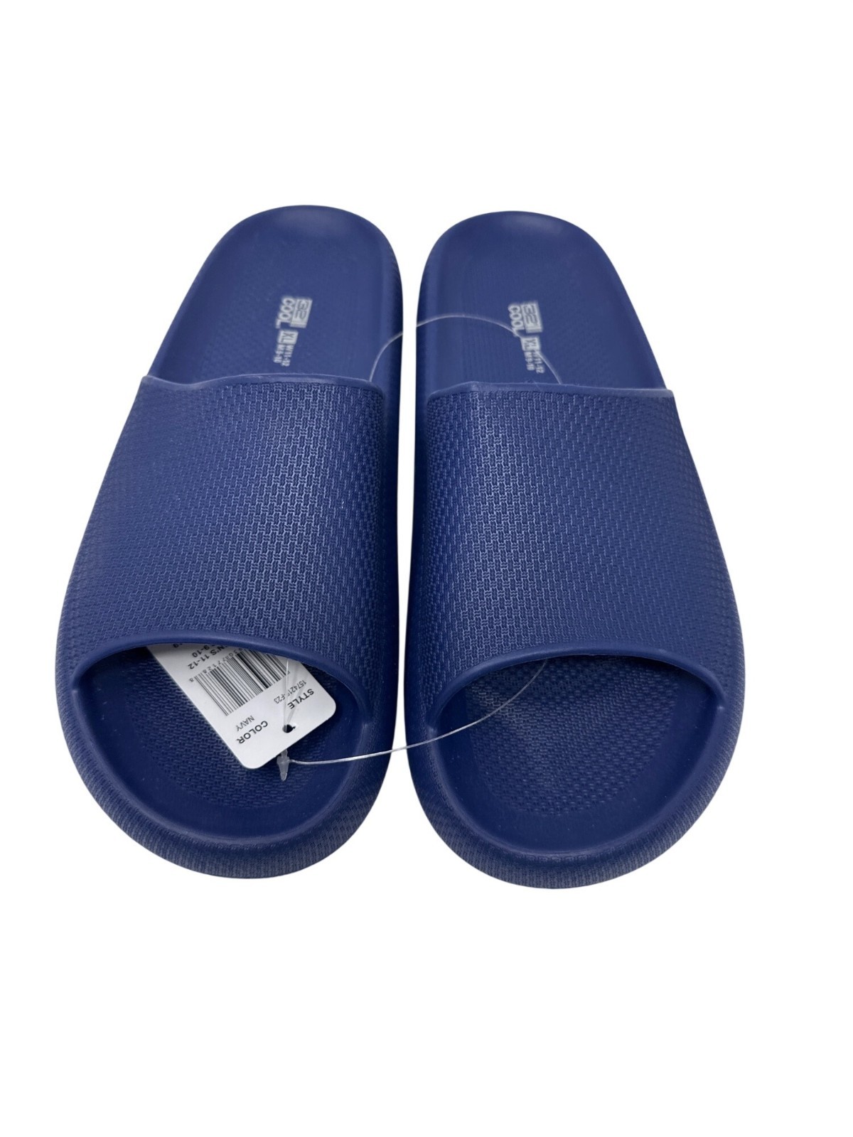 32 Degrees Cool Navy Cushion Slide Sandals Size XL W11-12 M9-10 Ultra Soft EVA