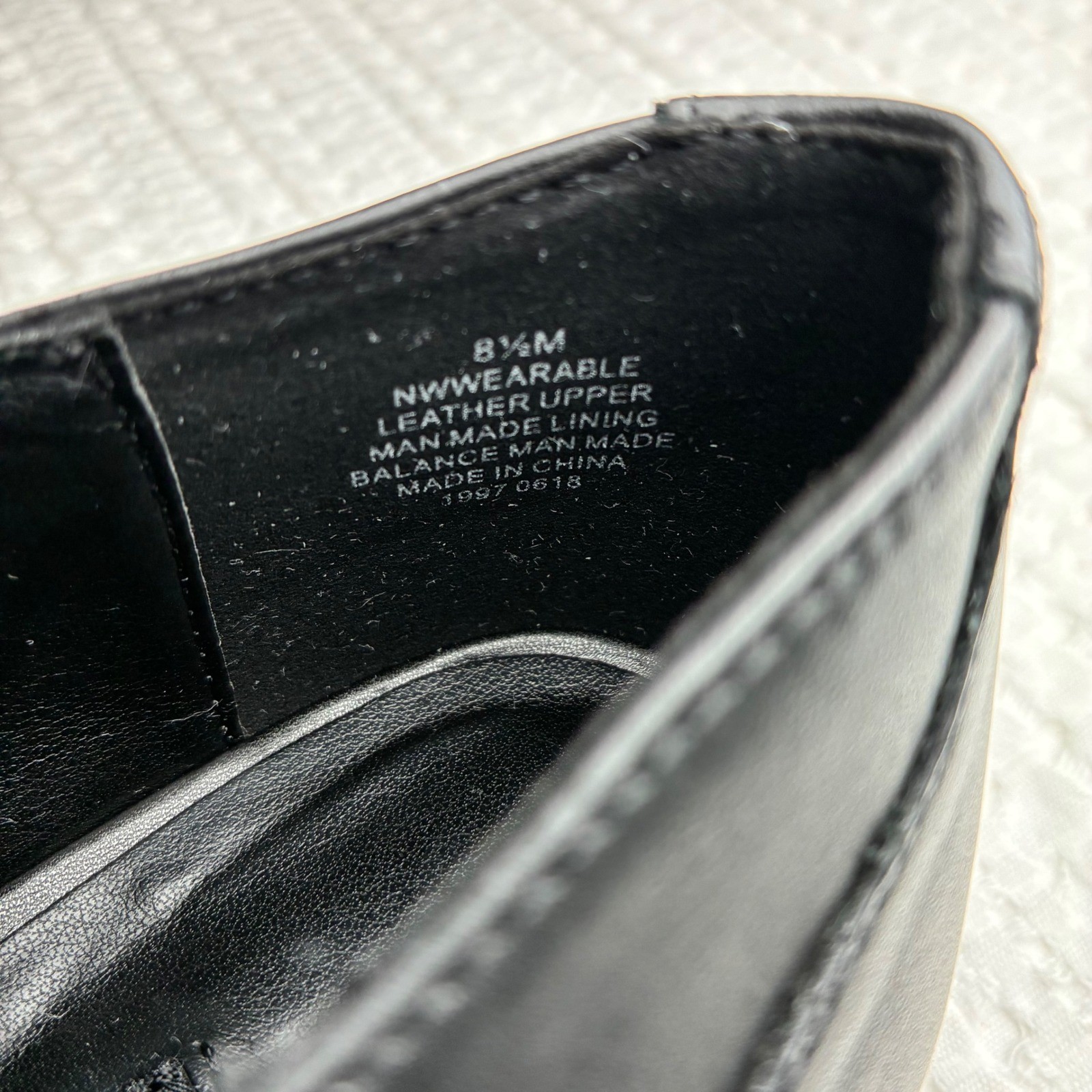 Nine West Wearable Oxfords 8.5 Black Leather Gold Stud Academia Edwardian Whimsi