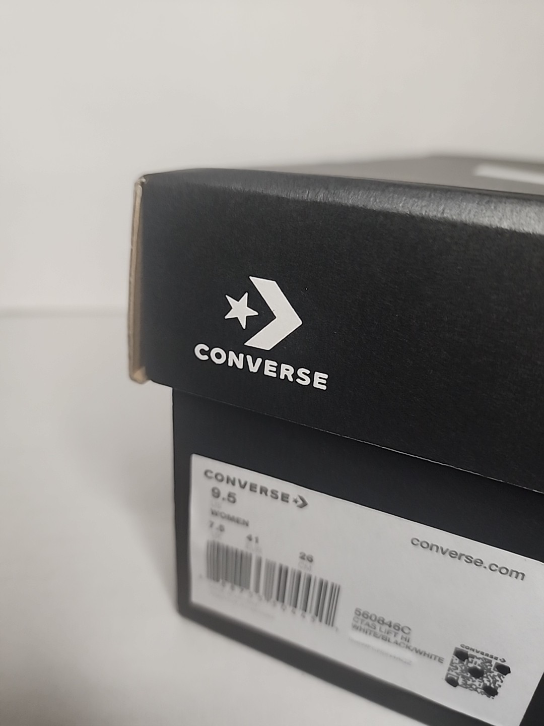Converse Chuck Taylor All Star Lift Platform High Top White/Black Womens 9.5
